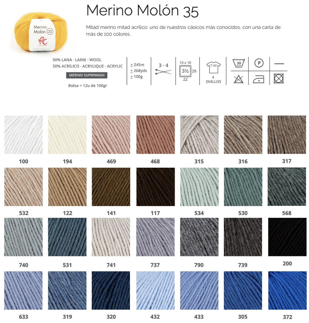 Colorido Merino Molón 35